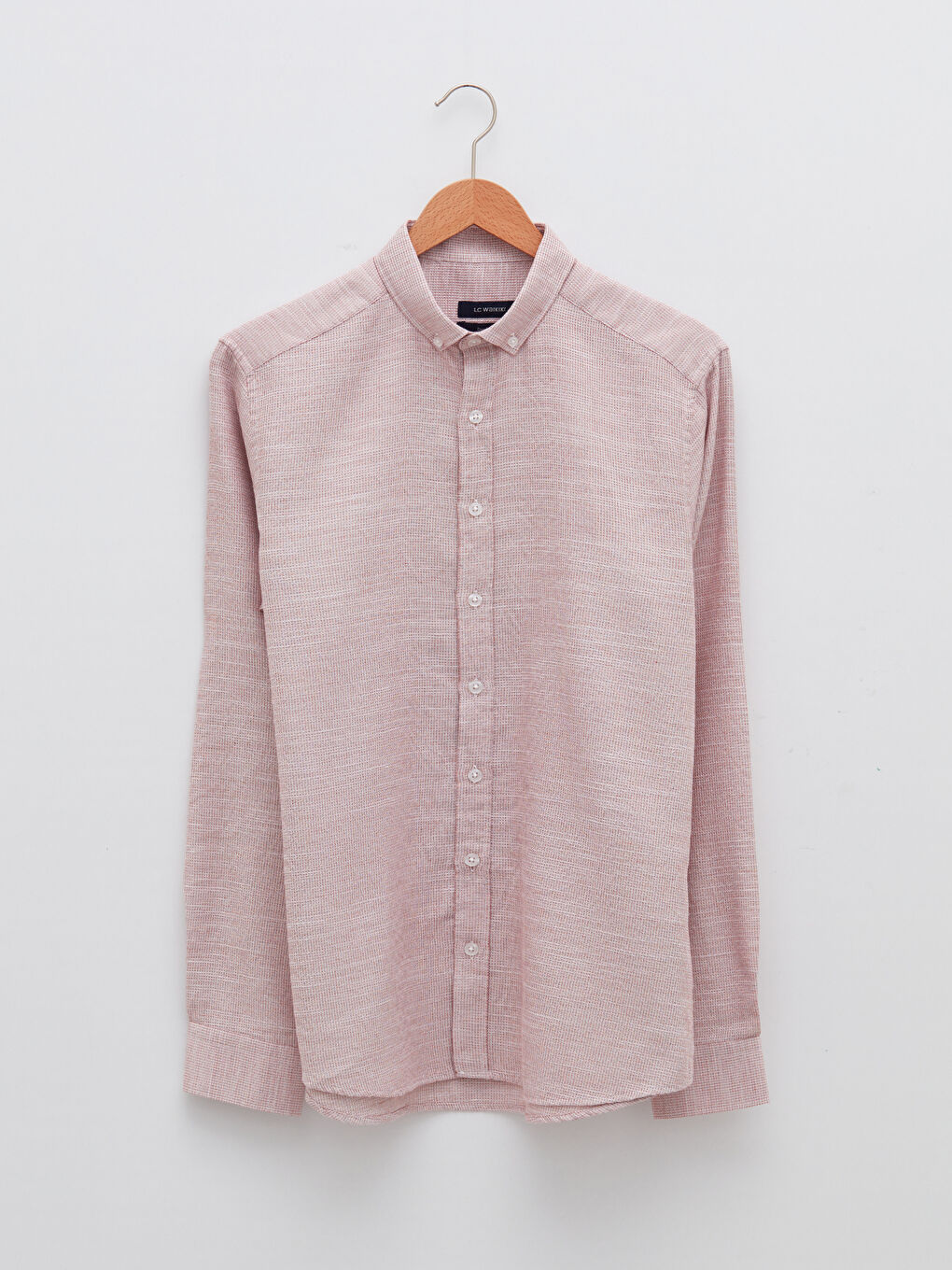 Slim Fit Long Sleeve Men's Shirt-5