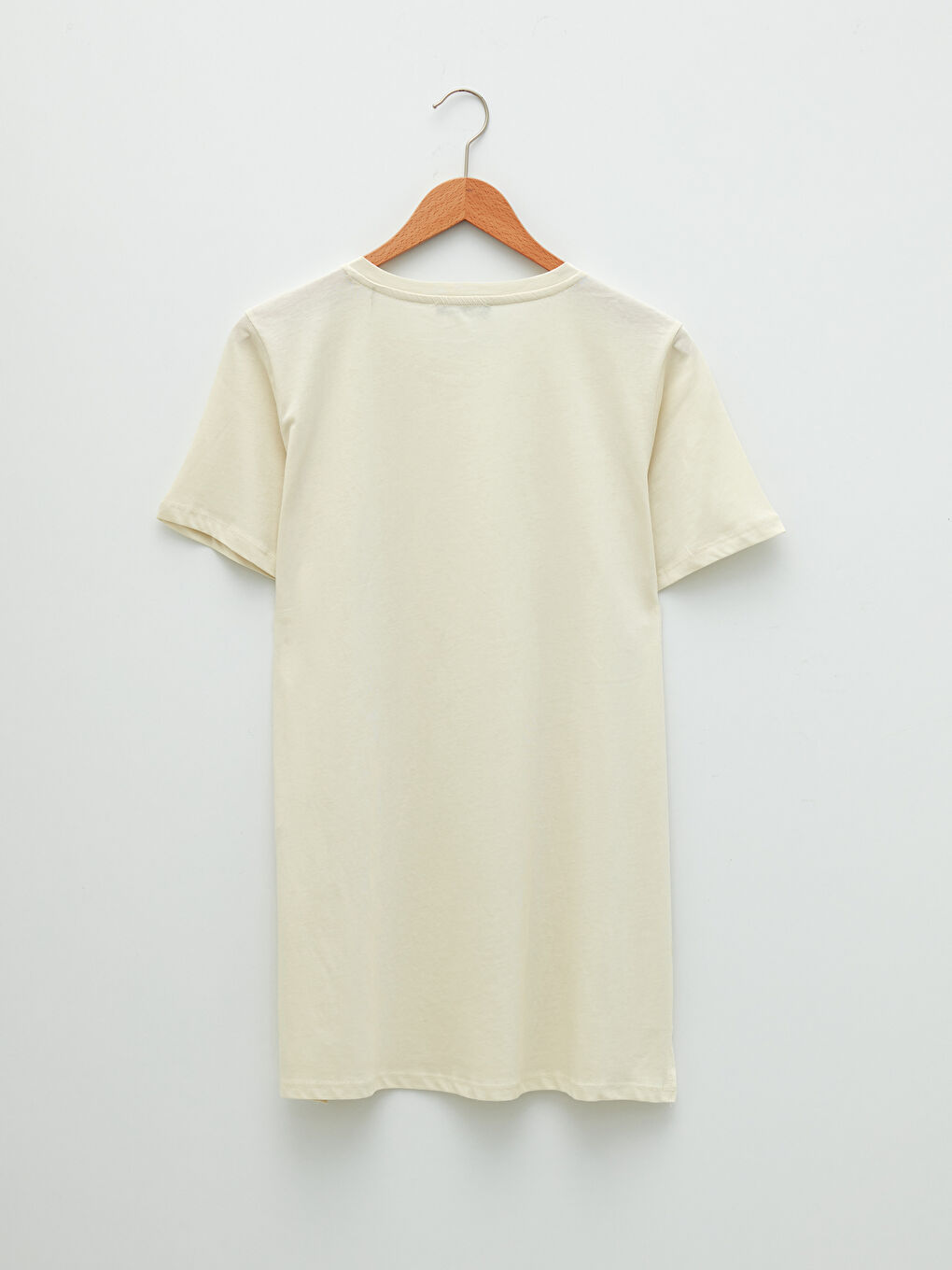 Plus Size Crew Neck Straight Short Sleeve Cotton Women's T-Shirt-6