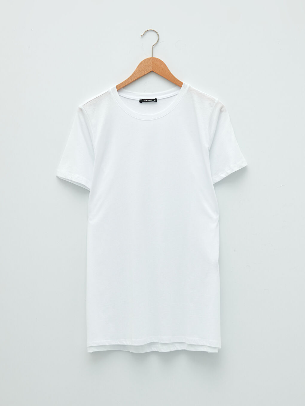 Tricou din Bumbac pentru Femei, Mărimi Mari, Guler Rotund, Croială Dreaptă, Mânecă Scurtă-5