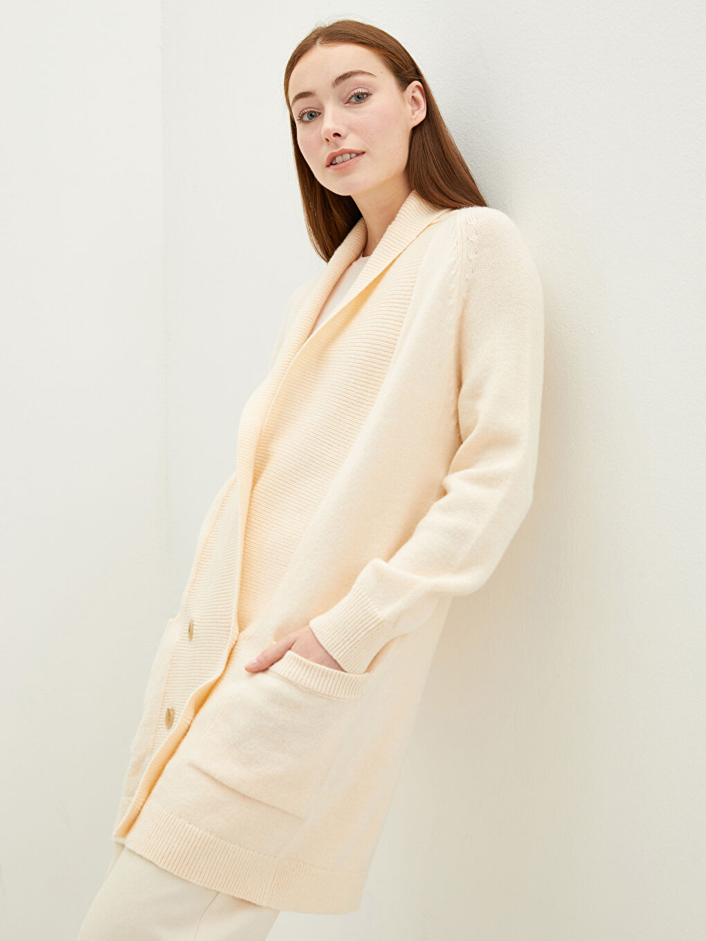 V Neck Women's Knitwear Cardigan-2