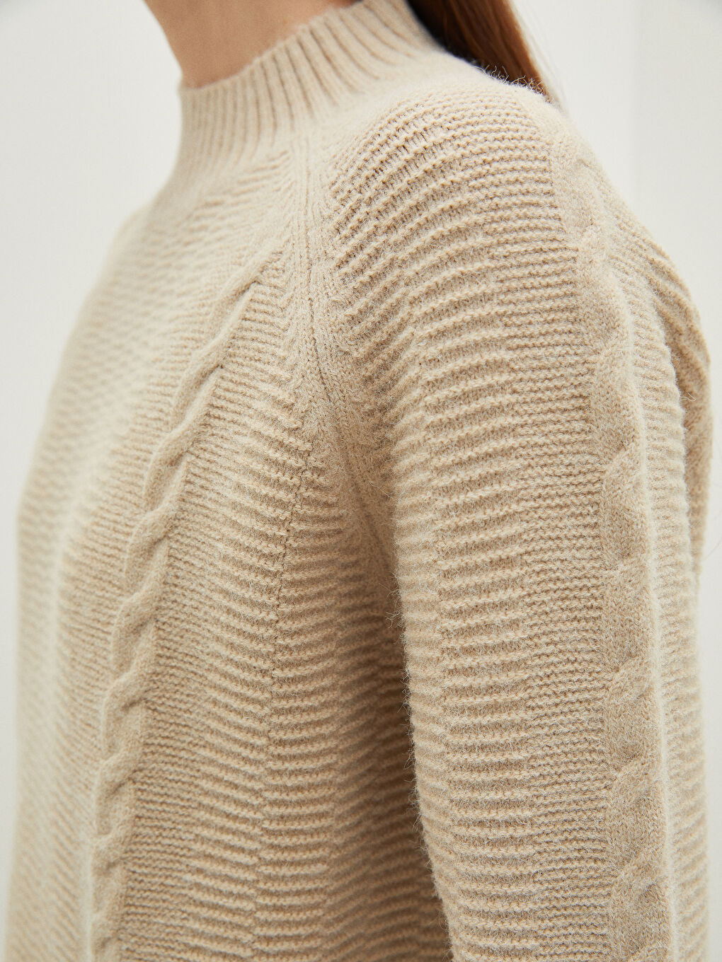 Polurolka Uzorak Dugi rukav Ženska Trikotažna Tunika-2