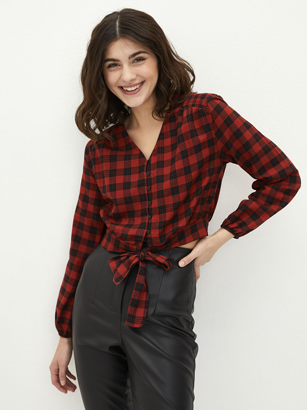 Žena CRVENA Bluza-1