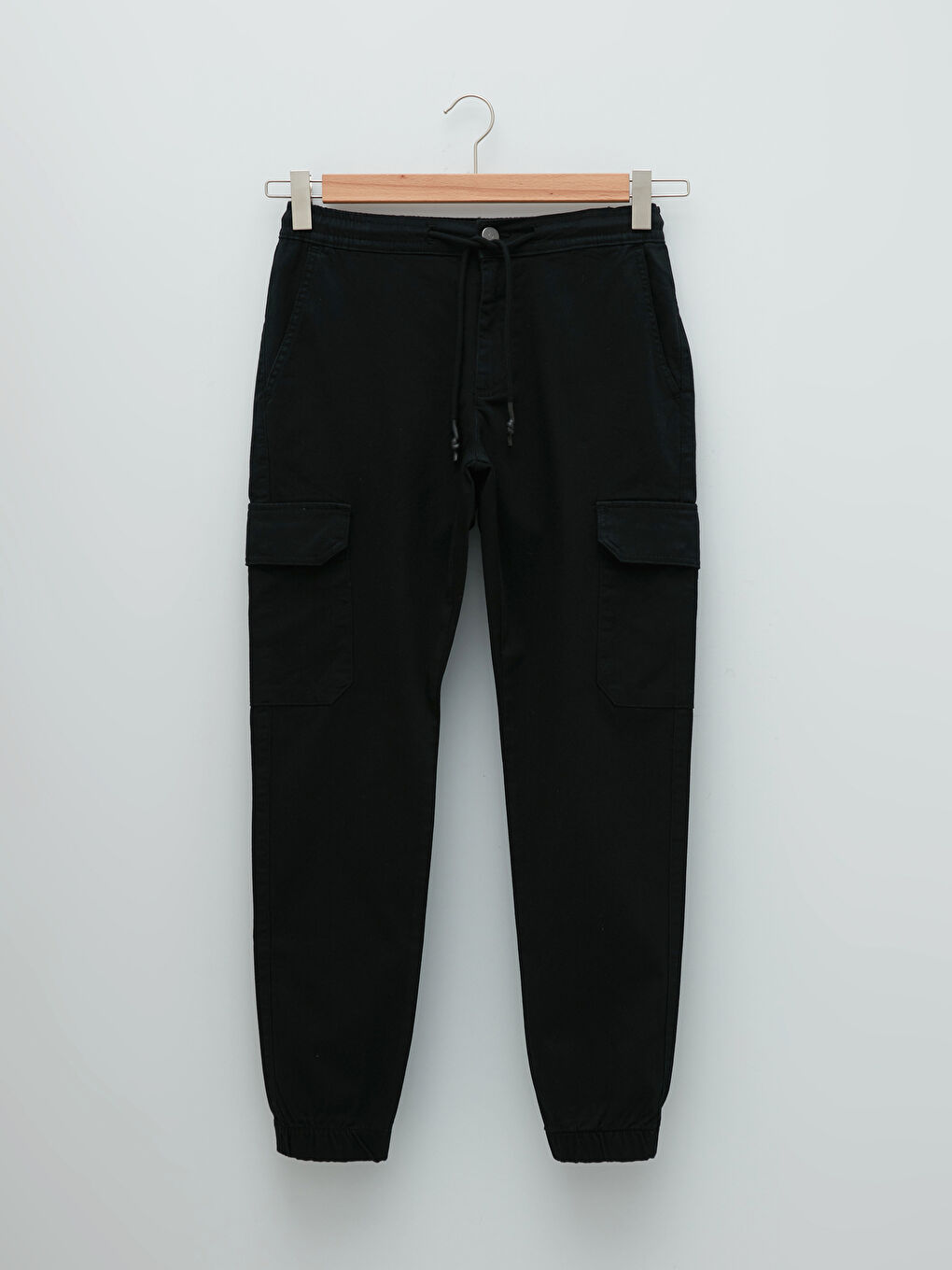 بنطلون كارغو تويل رفيع للرجال-5