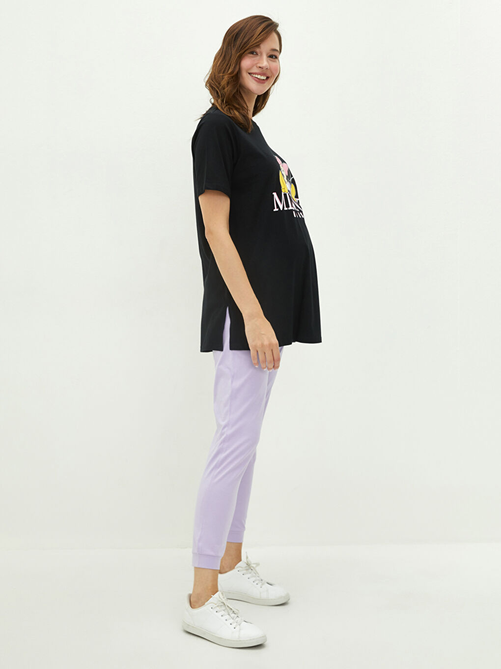 LCW Regular Pocket Detailed Maternity Sweatpants with Over-bump Waistband -W1I615Z8-G0W