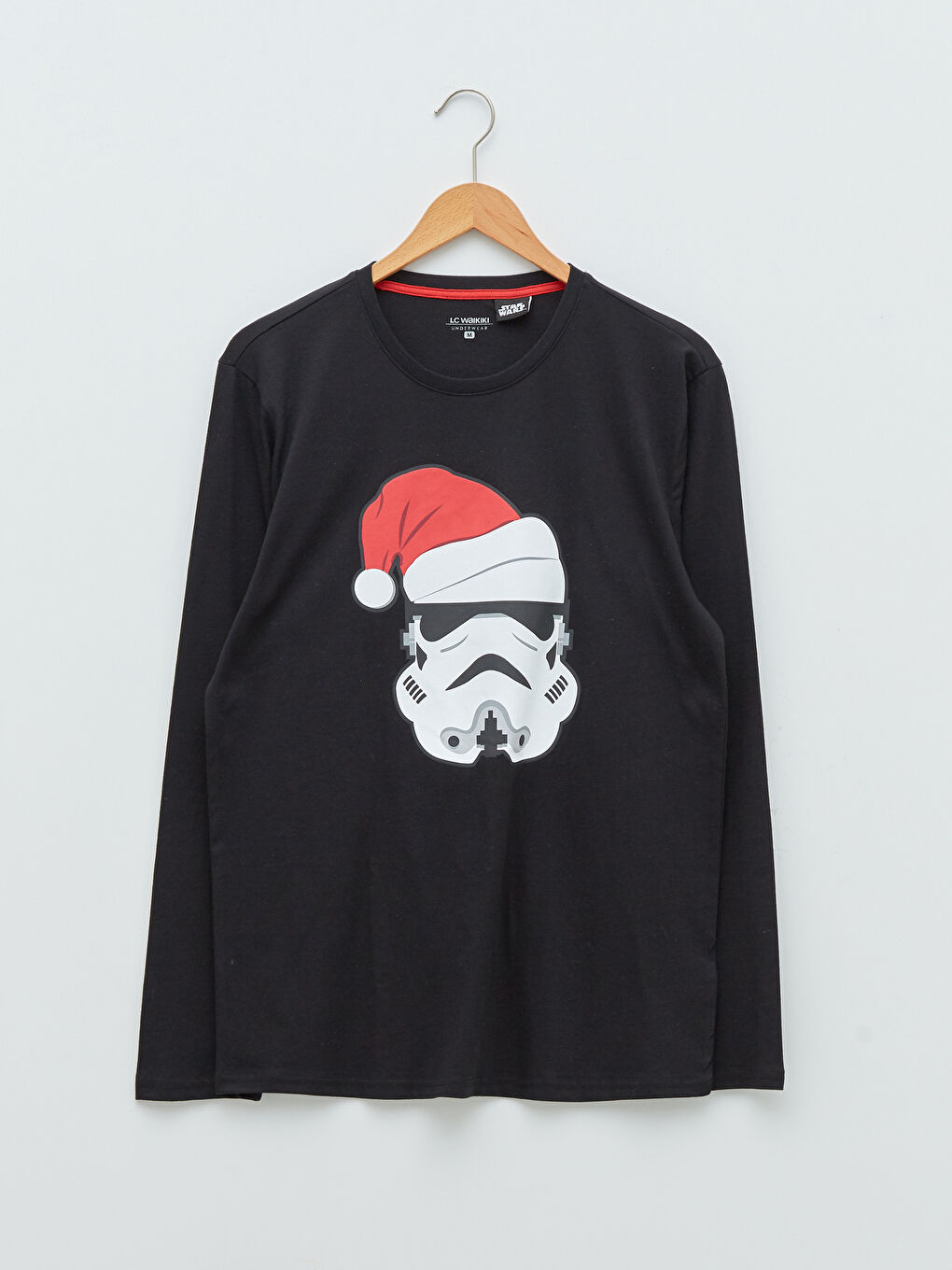 LC WAIKIKI Crew Neck Star Wars Printed Long Sleeve Men's Pajamas Set -W1I619Z8-RQN