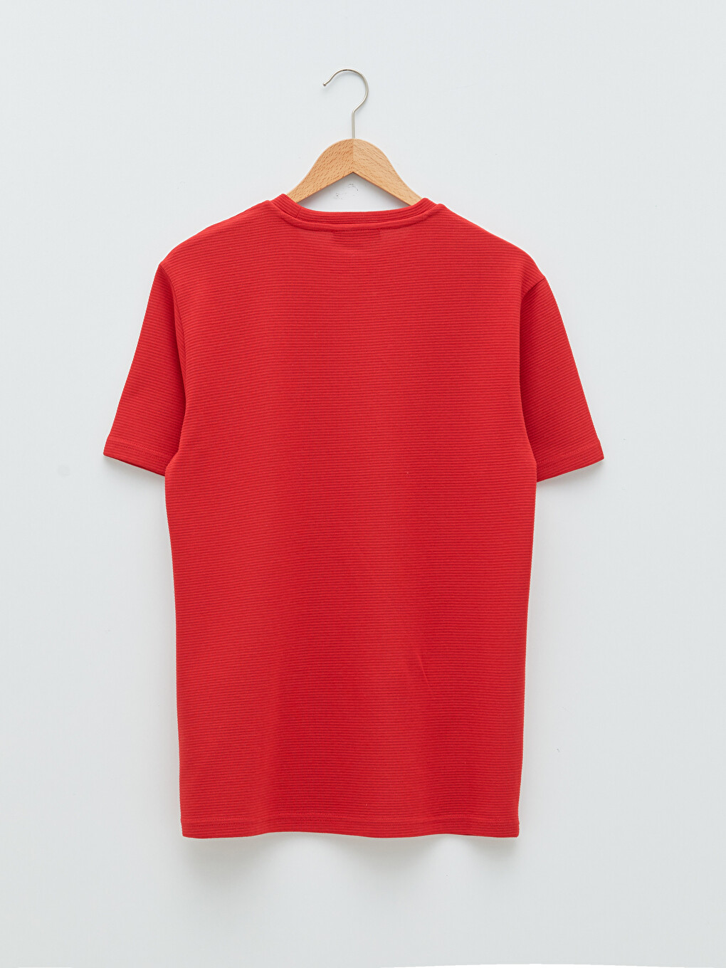 T-shirt E Thjeshtë Me Jakë Të Rrumbullakët Me Mëngë Të Shkurtra Për Burra-6