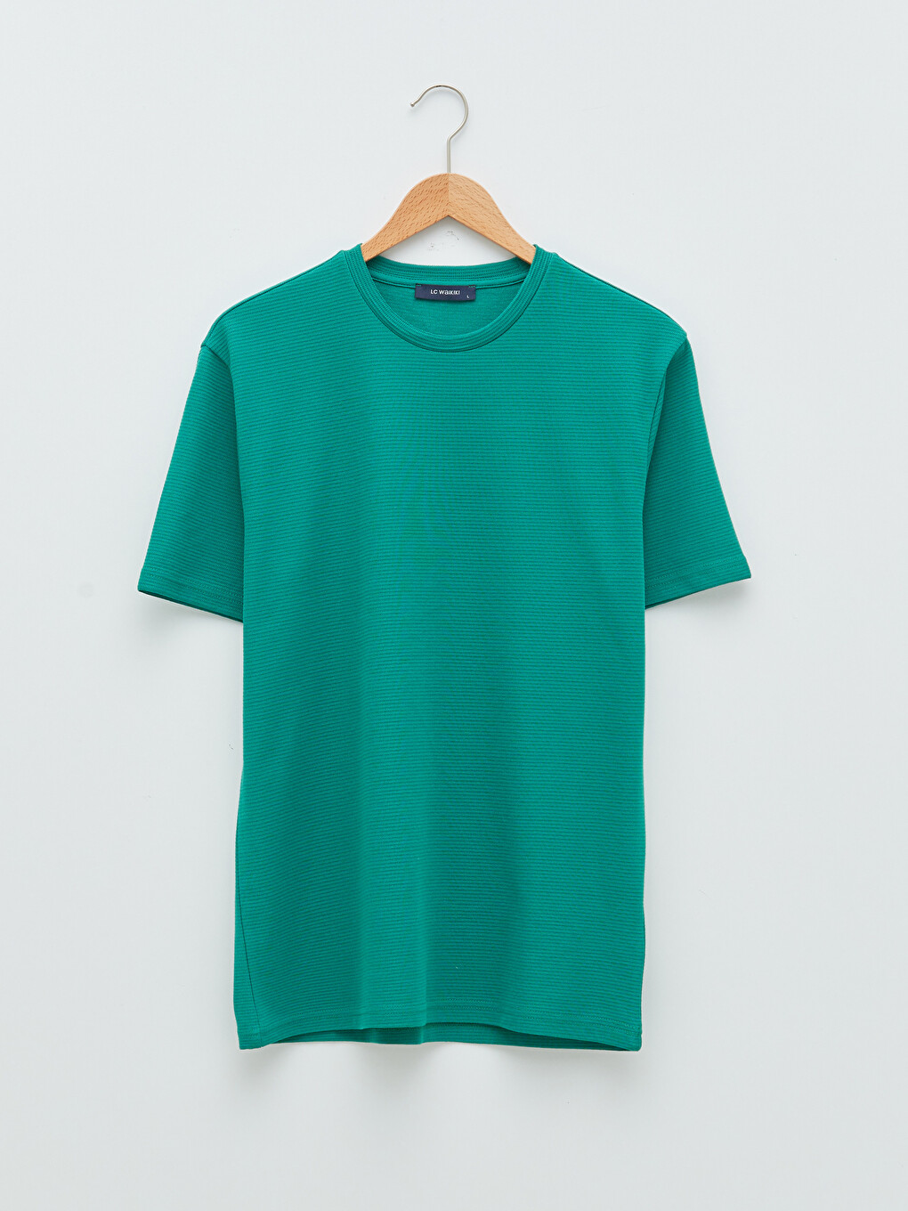T-shirt E Thjeshtë Me Jakë Të Rrumbullakët Me Mëngë Të Shkurtra Për Burra-5