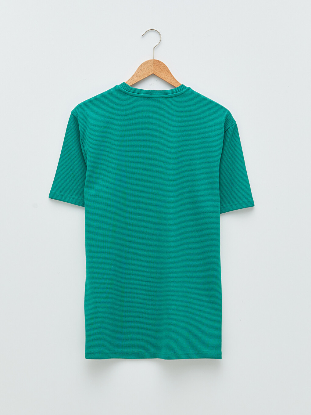 T-shirt E Thjeshtë Me Jakë Të Rrumbullakët Me Mëngë Të Shkurtra Për Burra-6