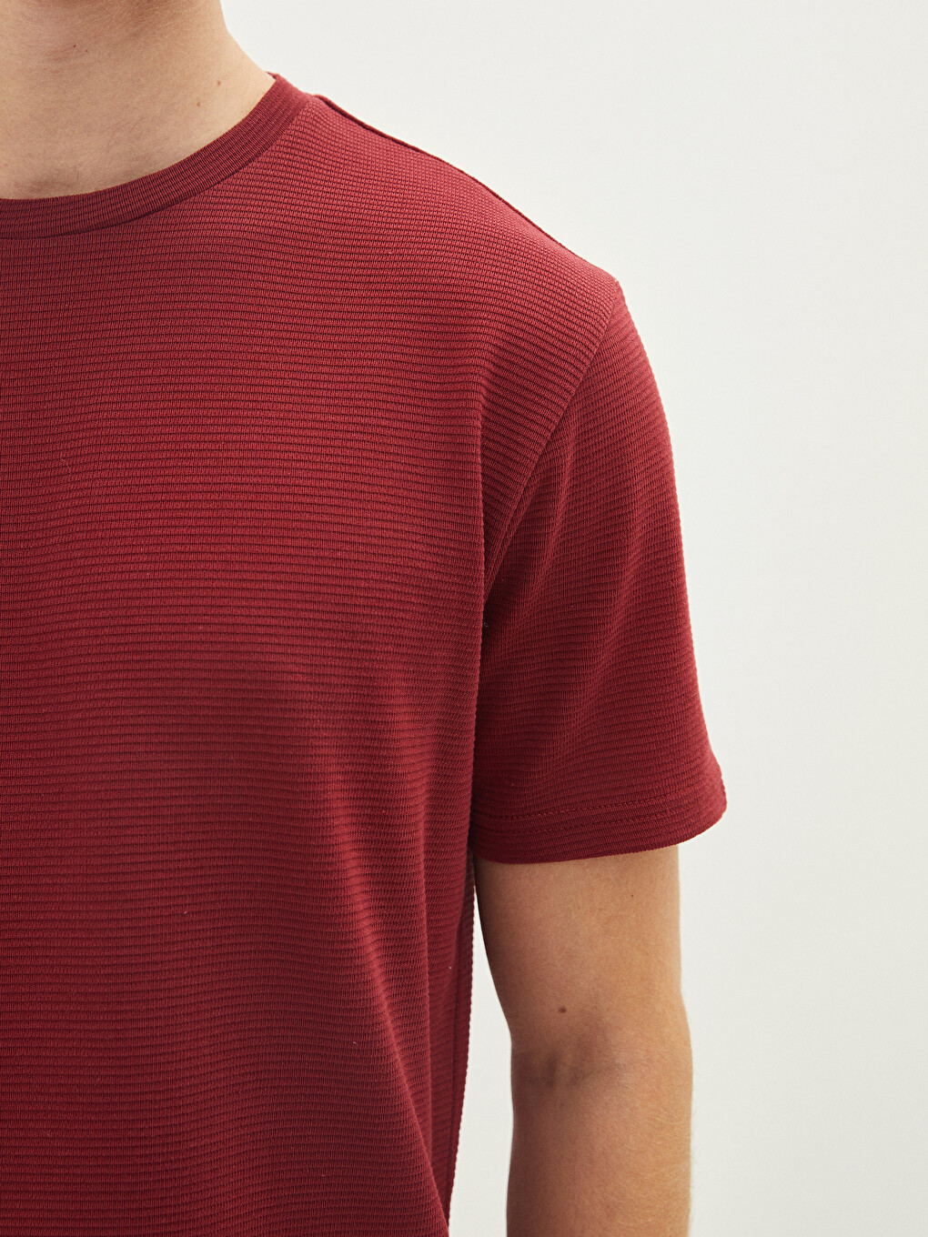 Crew Neck Short Sleeve Basic Men's T-shirt-2