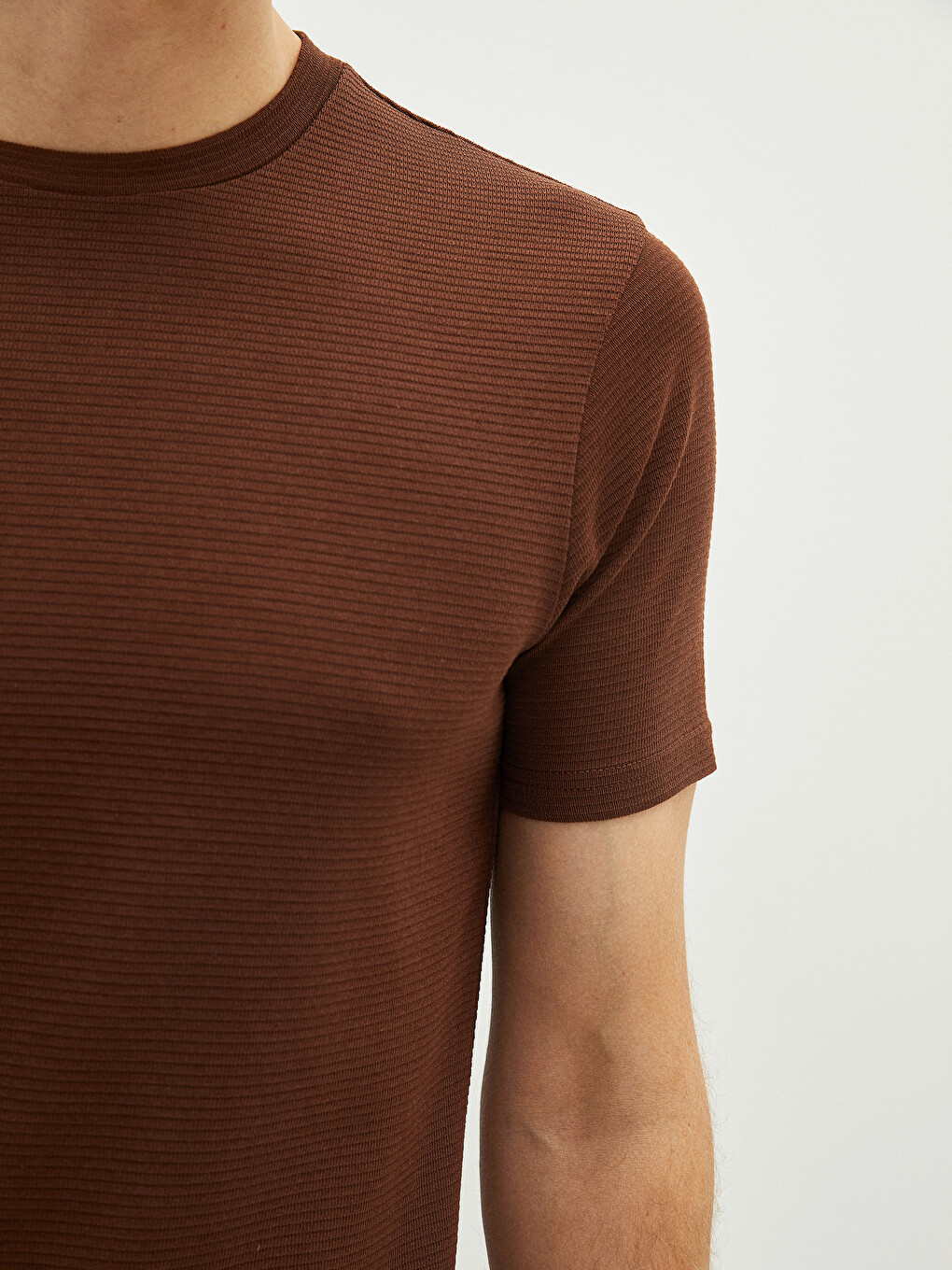 Crew Neck Short Sleeve Basic Men's T-shirt-2