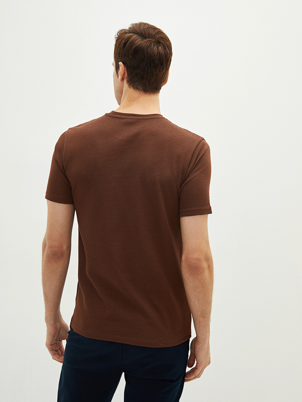 Crew Neck Short Sleeve Basic Men's T-shirt-4