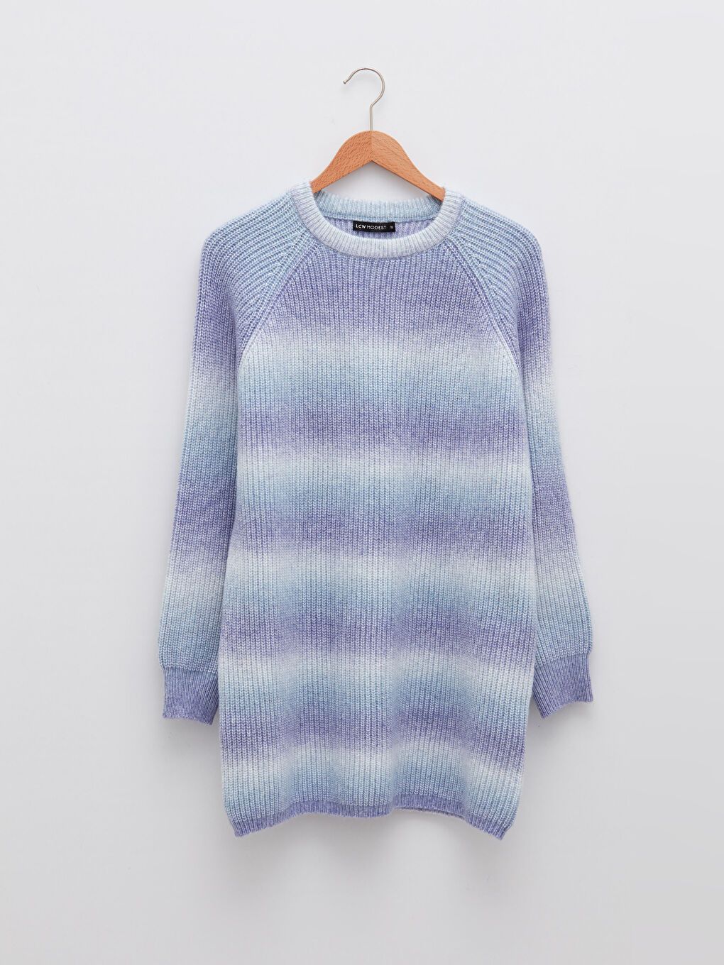 Crew Neck Patterned Long Sleeve Women's Tunic-4