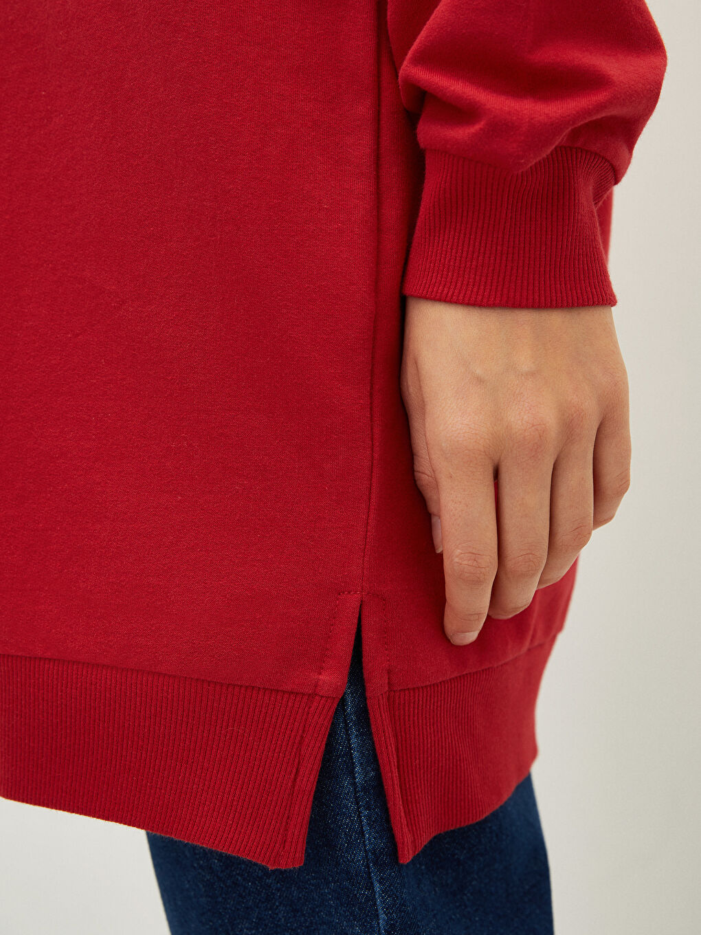 Rundhalsausschnitt Tom&Jerry Bedruckt Langarm Sweatshirt-Tunika für Damen-2