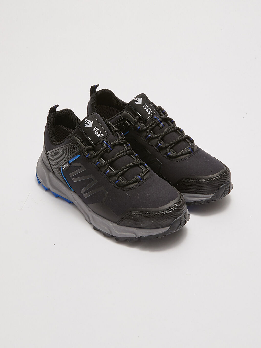 Siyah Bağcıklı Kalın Taban Su Geçirmez Erkek Trekking Ayakkabı