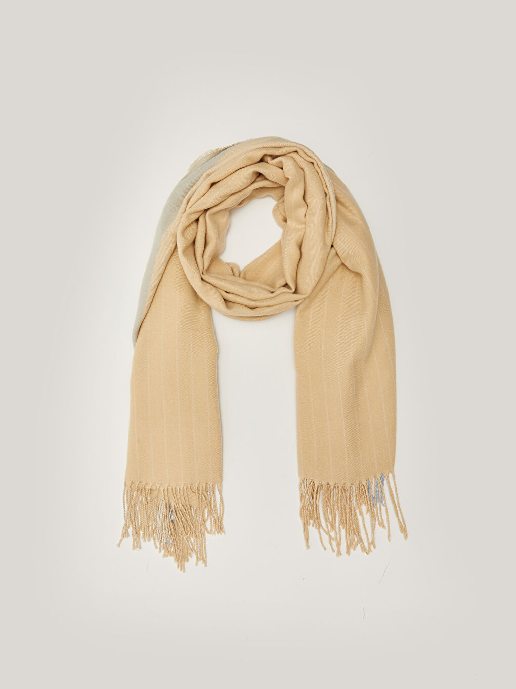 LCW ACCESSORIES Tasseled Striped Women's Scarf -W1I729Z8-LKQ