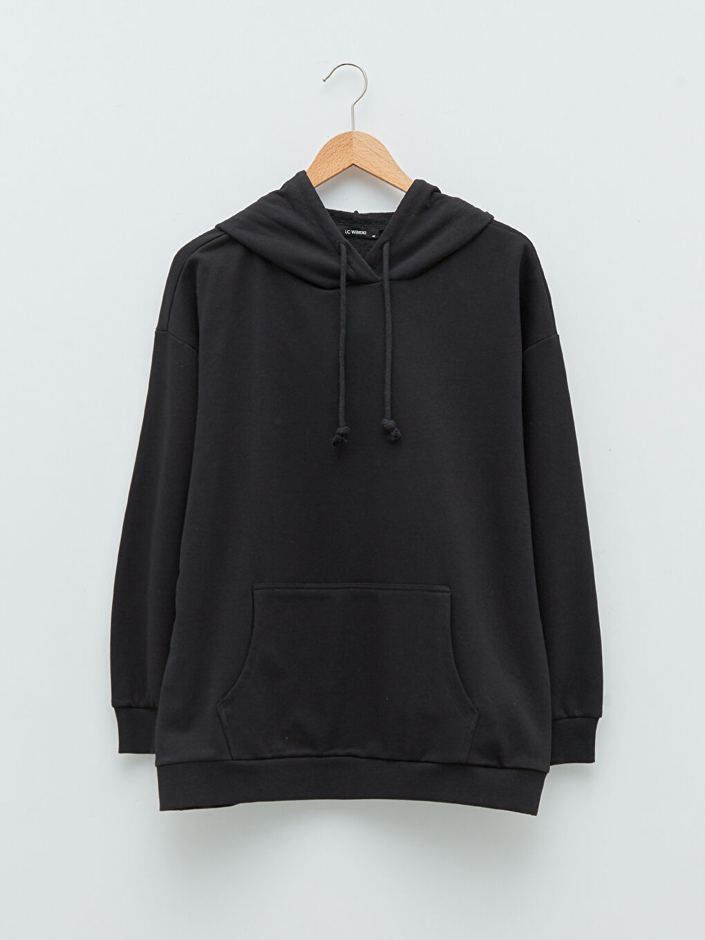 LC WAIKIKI Damen Kapuzensweatshirt in Übergröße mit Langarm und schlichtem Design -W1I738Z8-CVL