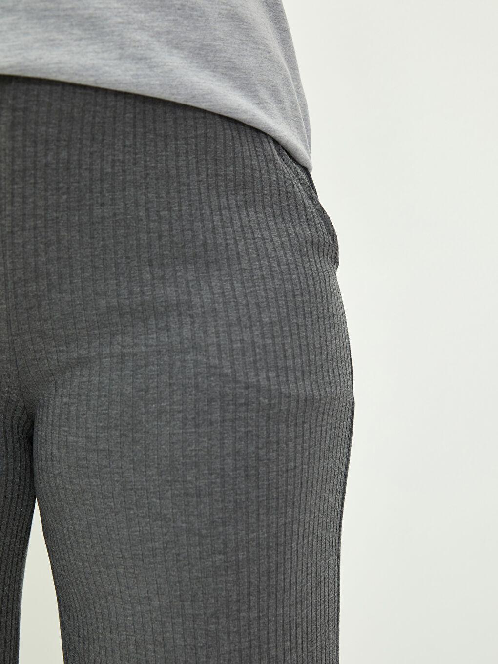 Pantaloni Dama Marimi Mari Cu Talie Elastica Drepti Cu Buzunare-2