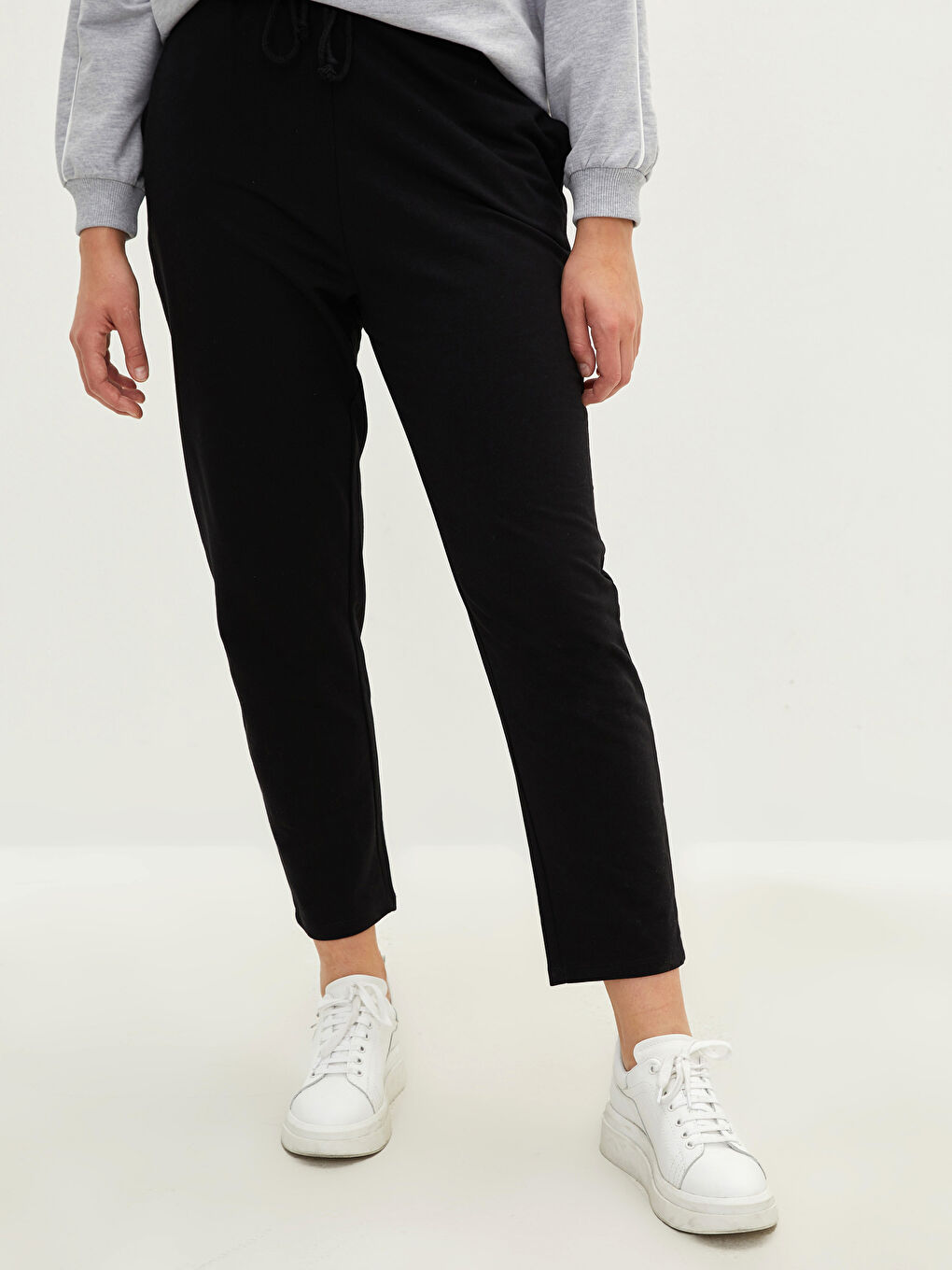 Ženske Pantalone Trenerke Velike Veličine sa Elastičnim Struk-3