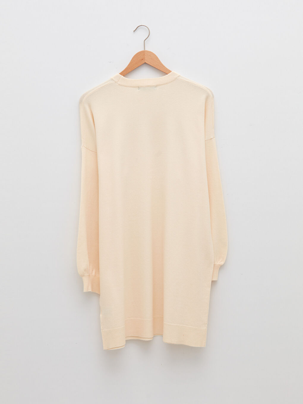 LCW Modest Rundhalsausschnitt Schlicht Langarm Damen Strick-Tunika -W1I749Z8-SBW