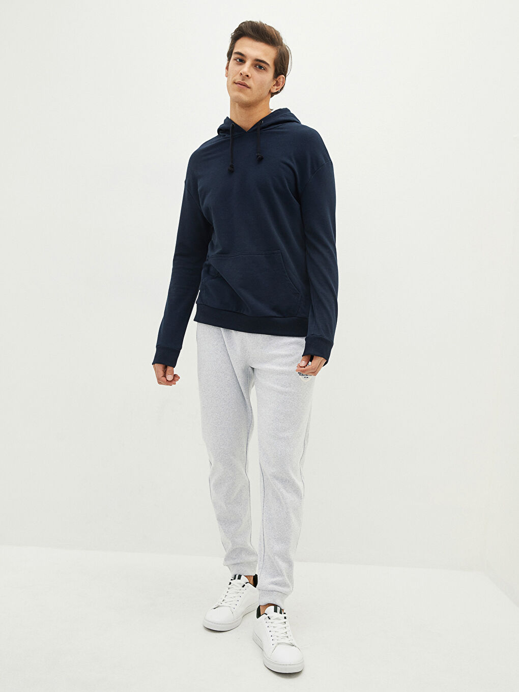 Gri Standart Kalıp Erkek Jogger Eşofman Altı-1