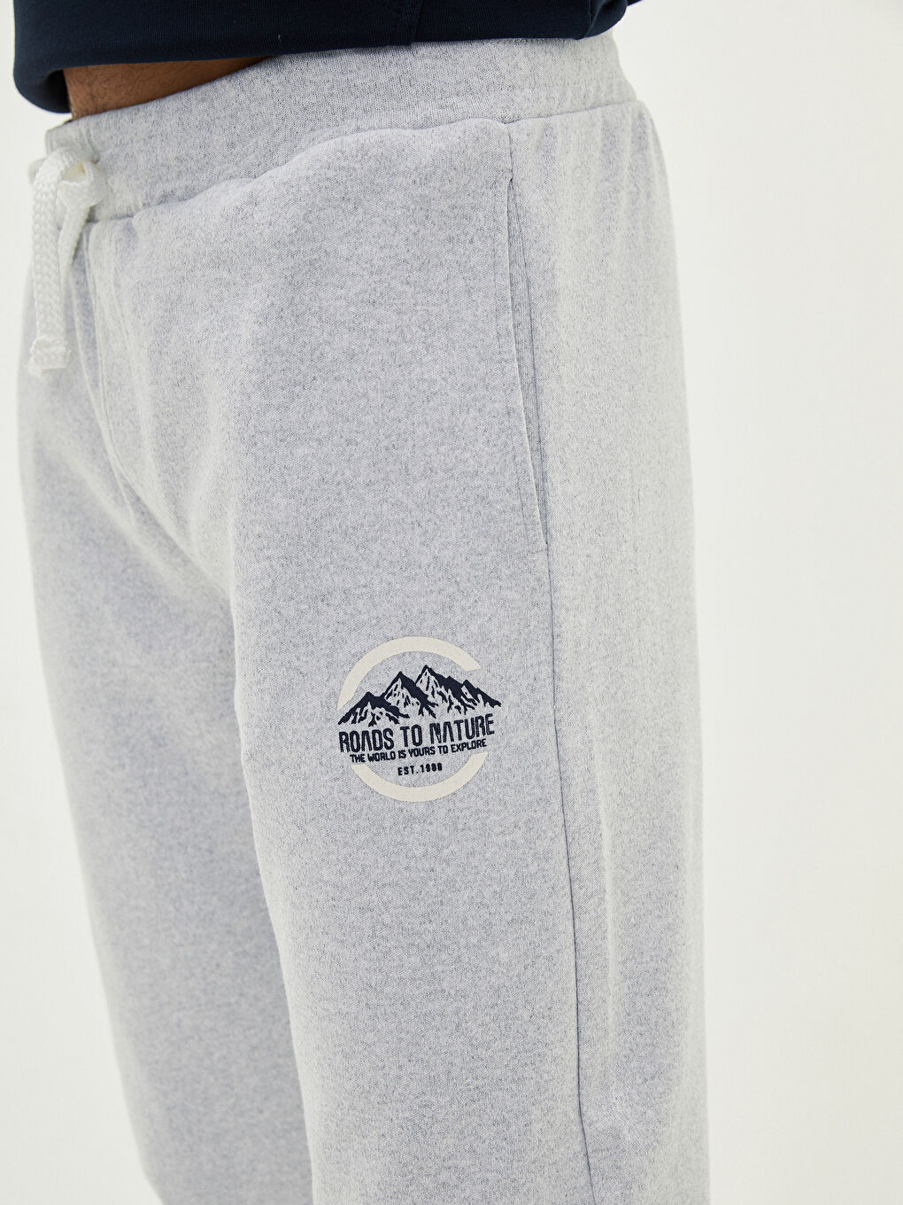 Gri Standart Kalıp Erkek Jogger Eşofman Altı-4