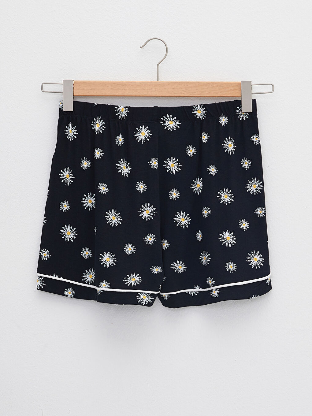 Shirt Collar Floral Short Sleeve Viscose Women's Short Pajama Set-9