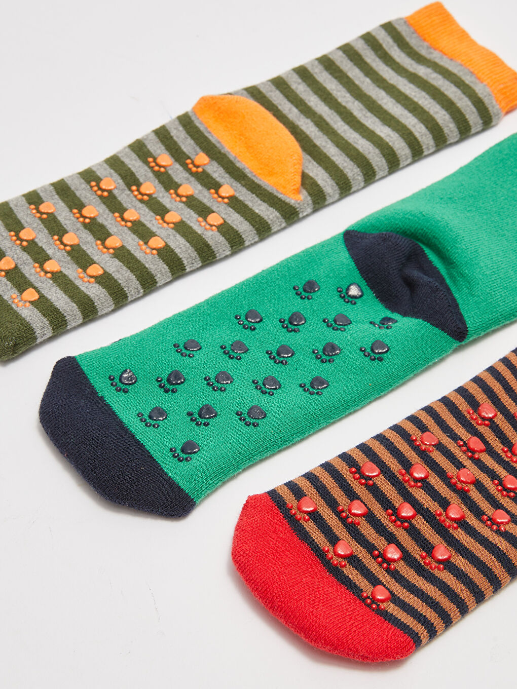 LCW Kids Patterned Boys Thick Terry Socks 3 Pack -W1I795Z4-K00