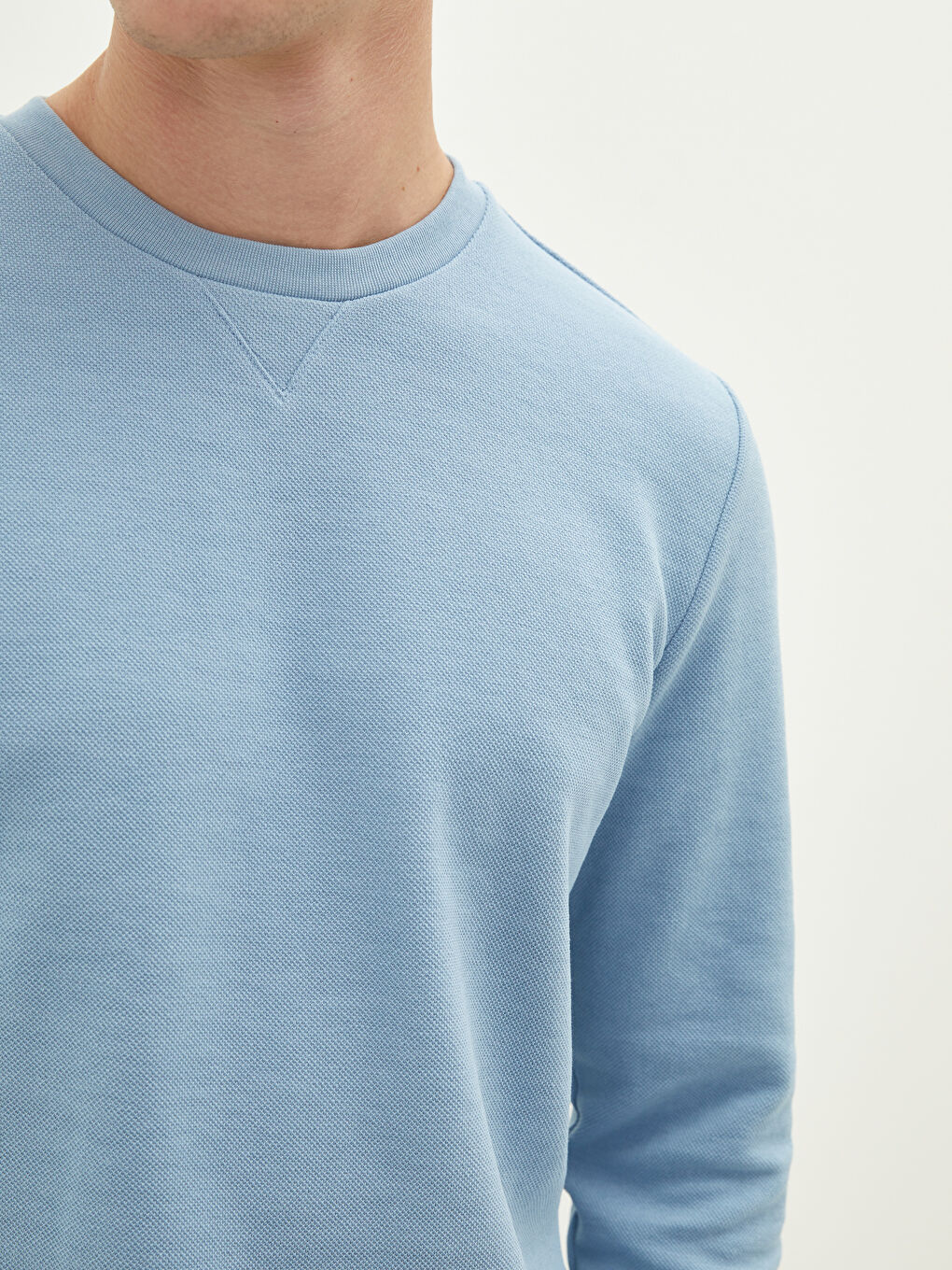 Mavi Bisiklet Yaka Uzun Kollu Erkek Sweatshirt-3