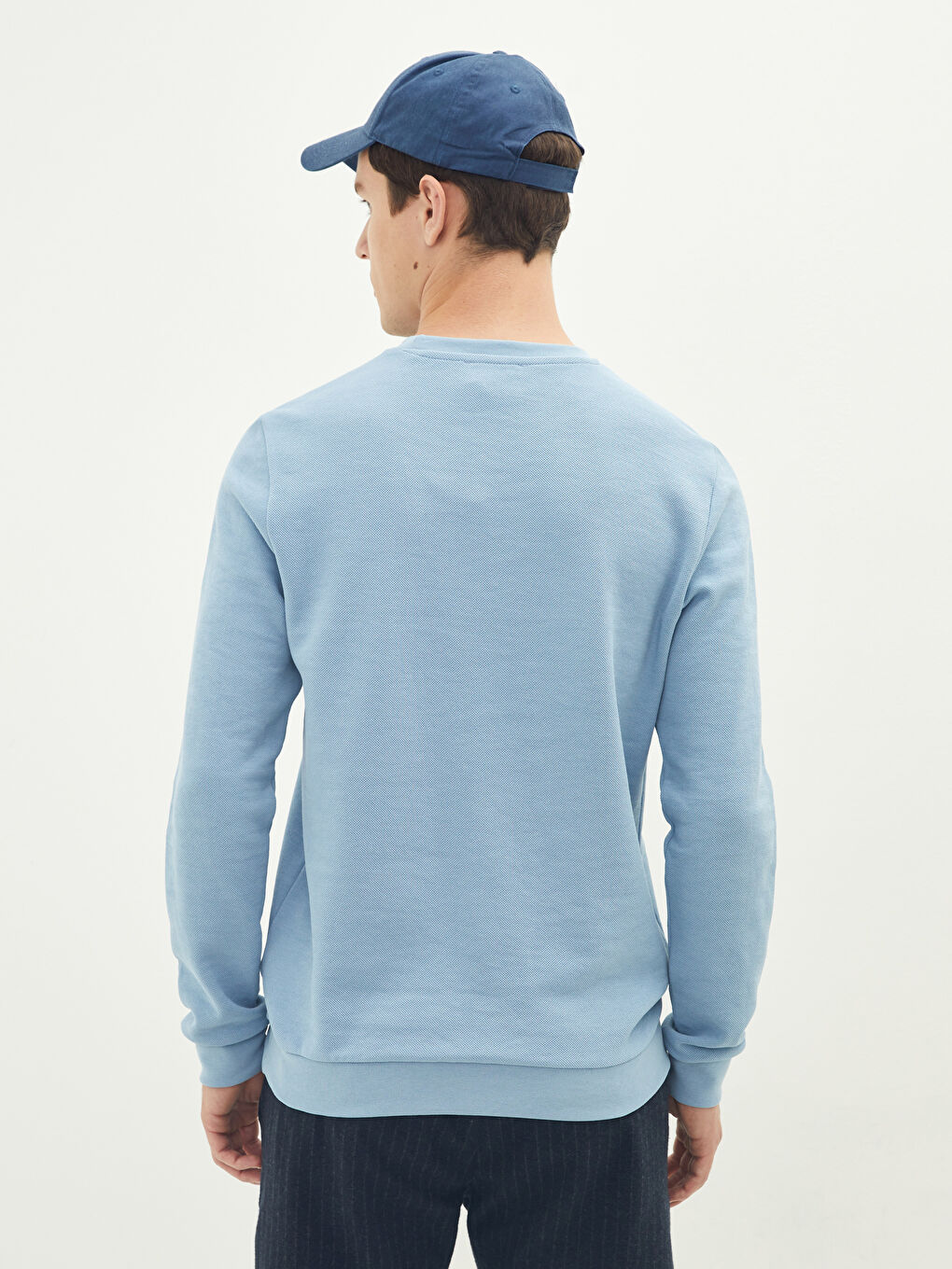 Mavi Bisiklet Yaka Uzun Kollu Erkek Sweatshirt-4