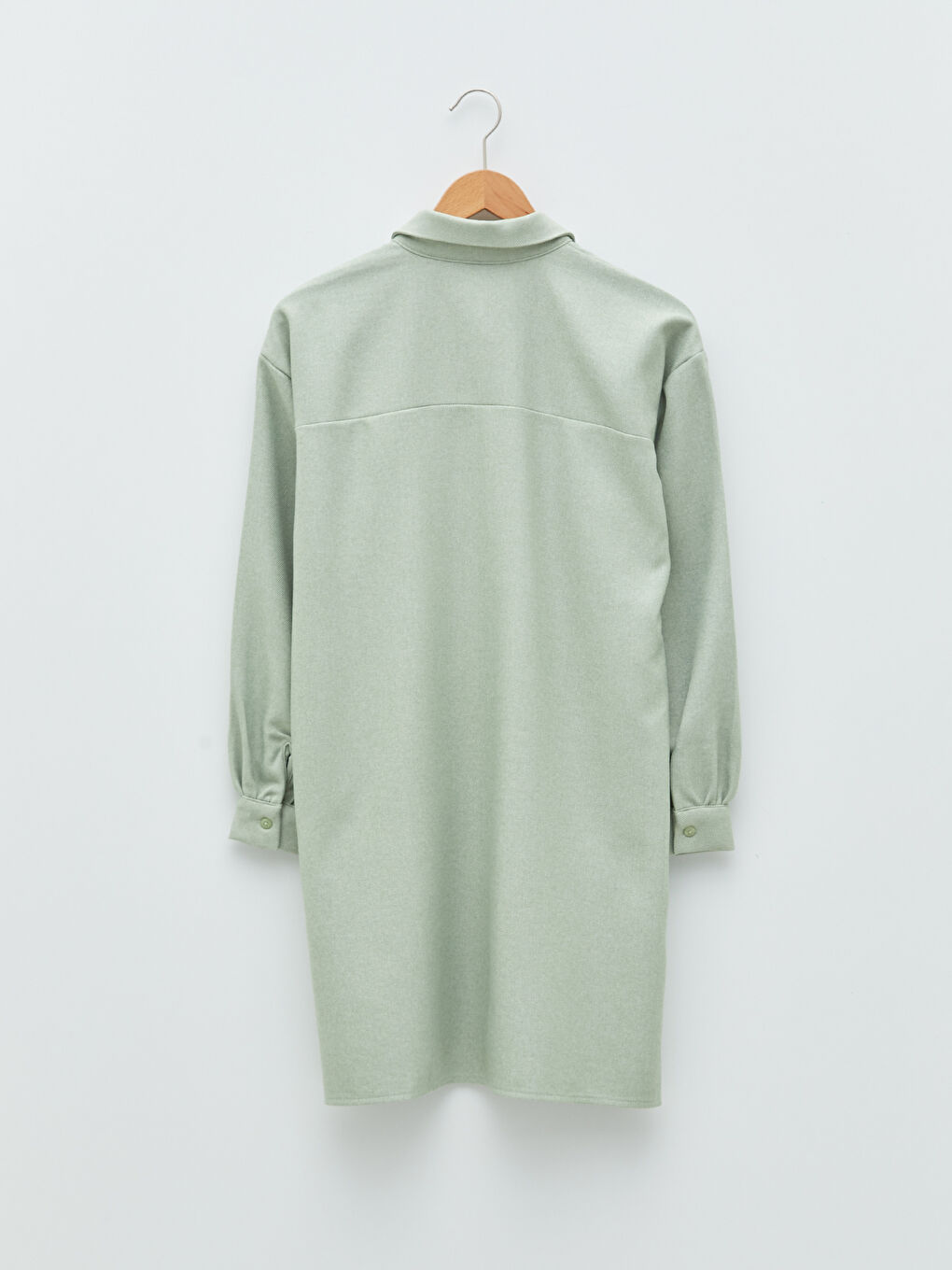 Plain Long Sleeve Women's Shirt Tunic-5