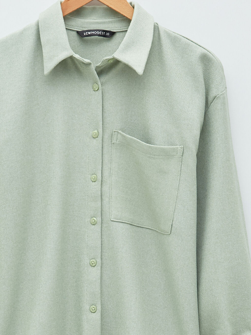 Plain Long Sleeve Women's Shirt Tunic-6