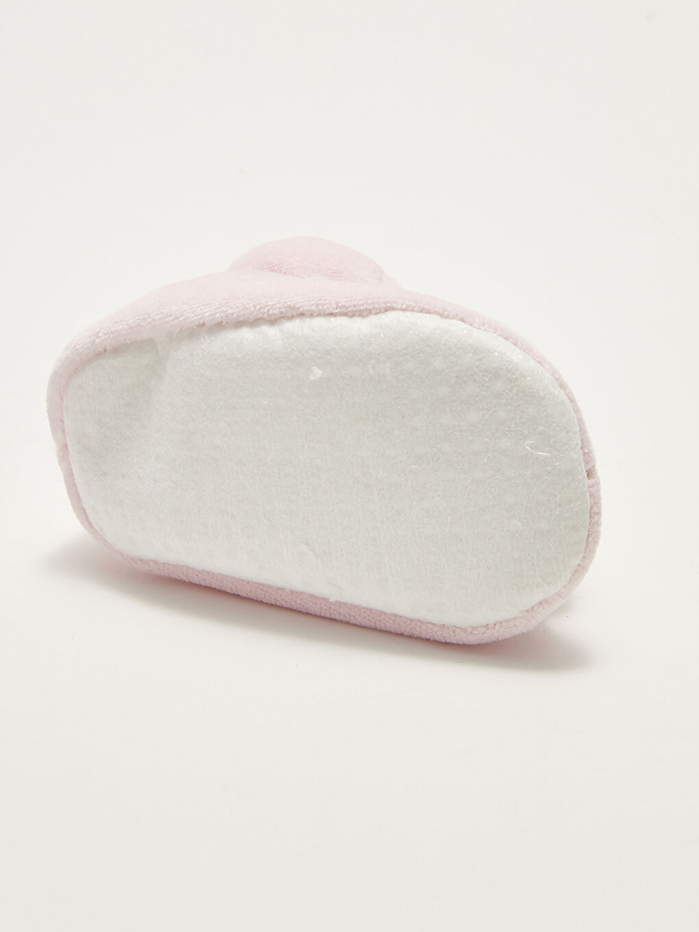 Pembe Nakış Detaylı Yürüme Öncesi Kız Bebek Ev Ayakkabısı-3