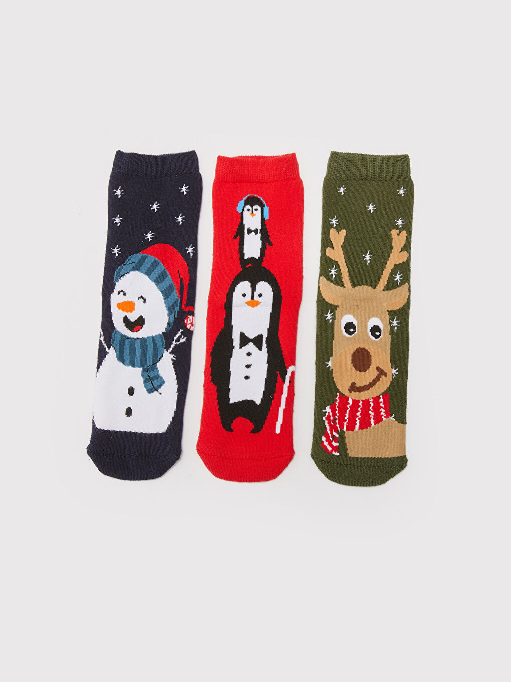 LCW Kids Weihnachtsthema Jungen Dicke Frotteesocken 3er-Pack -W1I871Z4-K00