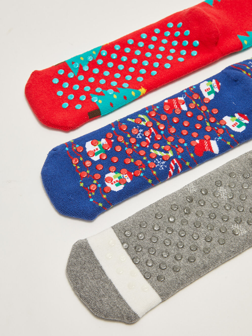 LCW Kids Christmas Themed Boys Thick Terry Socks 3 Pack -W1I873Z4-K00