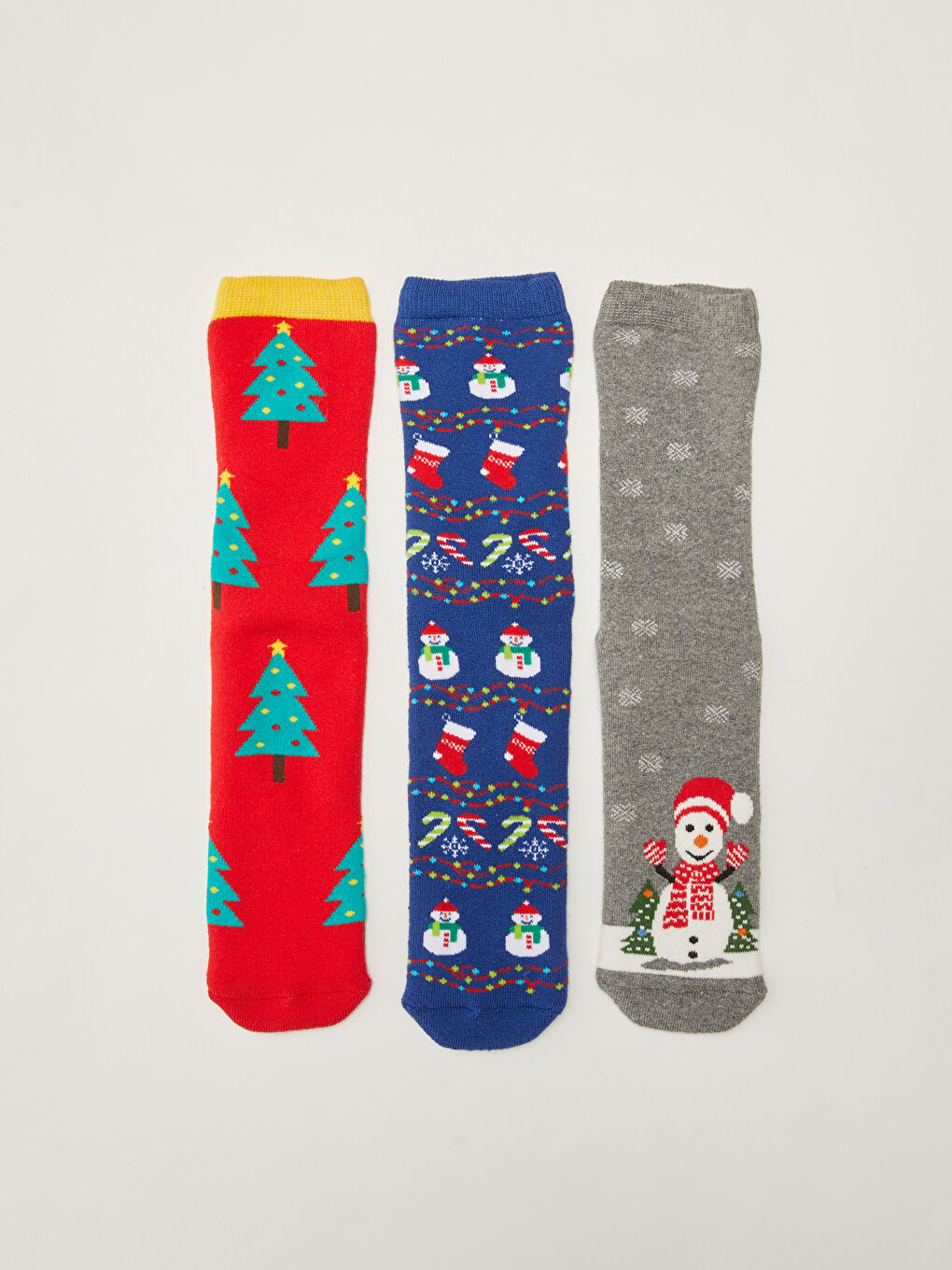 LCW Kids Christmas Themed Boys Thick Terry Socks 3 Pack -W1I873Z4-K00