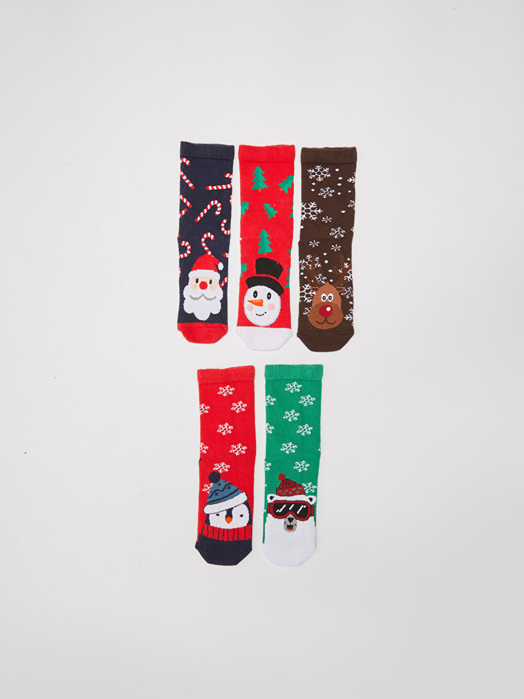 LCW Kids Chaussettes de Noël pour Garçons 5 Pack -W1I875Z4-K00