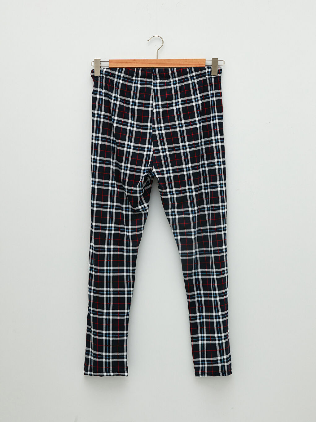 Kırmızı Standart Kalıp Ekose Erkek Pijama Takımı-9