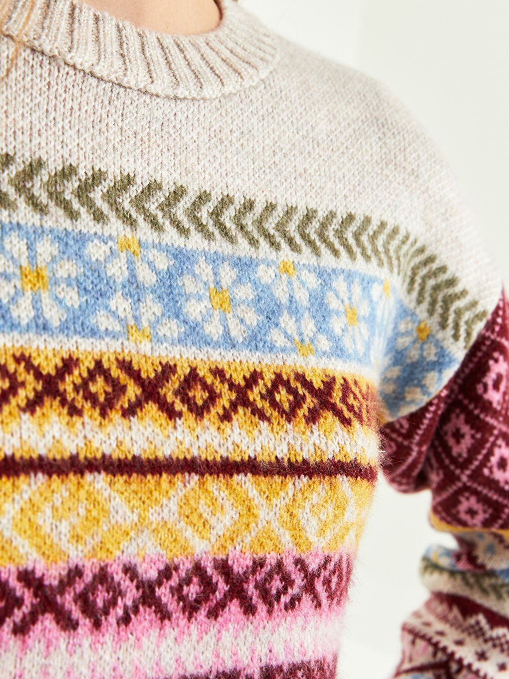 Žena EKRU Džemper -3