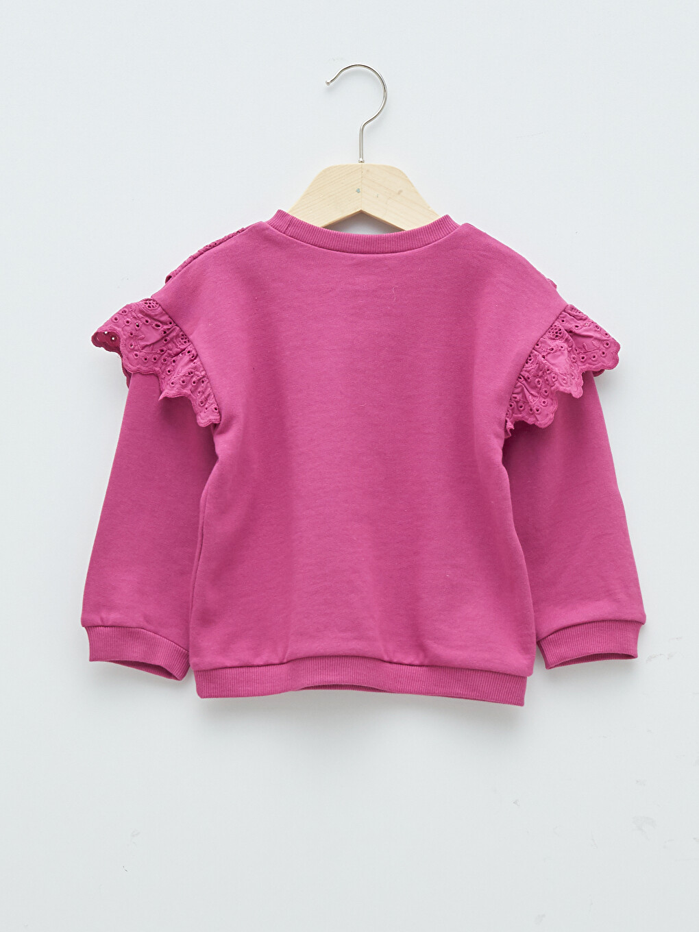Crew Neck Long Sleeve Baby Girls' Sweatshirt-1