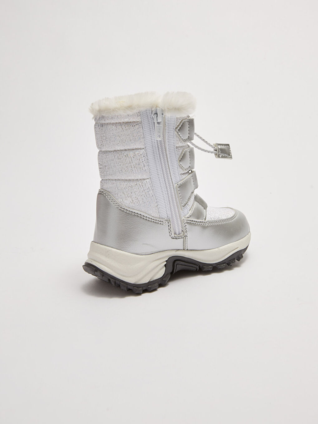 أحذية ثلجية للبنات بأربطة مرنة وإغلاق بسحاب-3