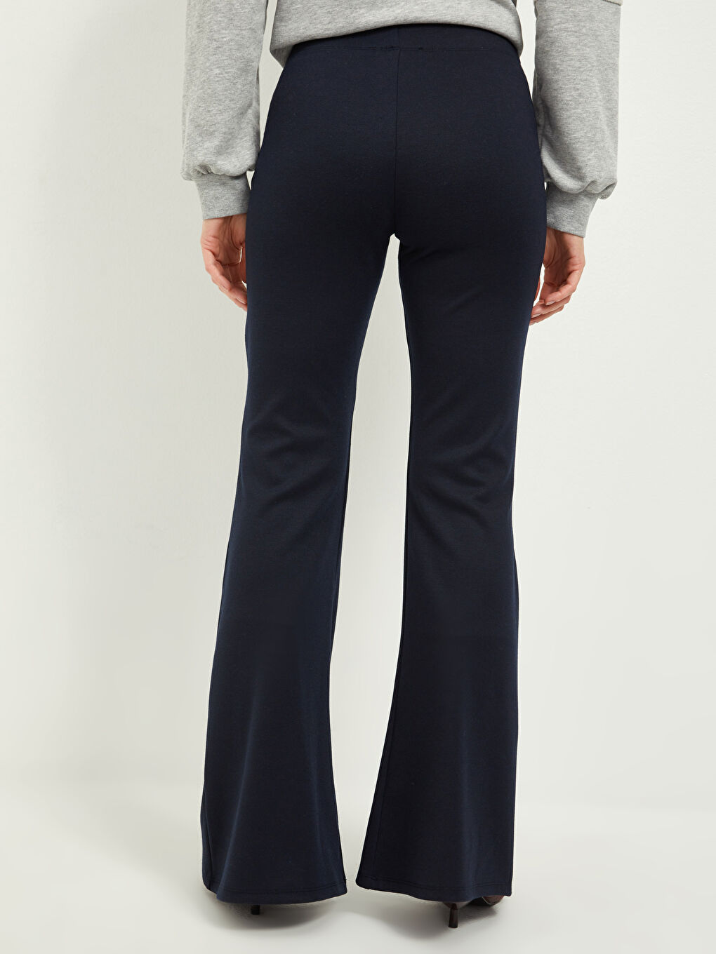LCW Limited High Waist Spanish Leg Women's Trousers -W1IA39Z8-HSA