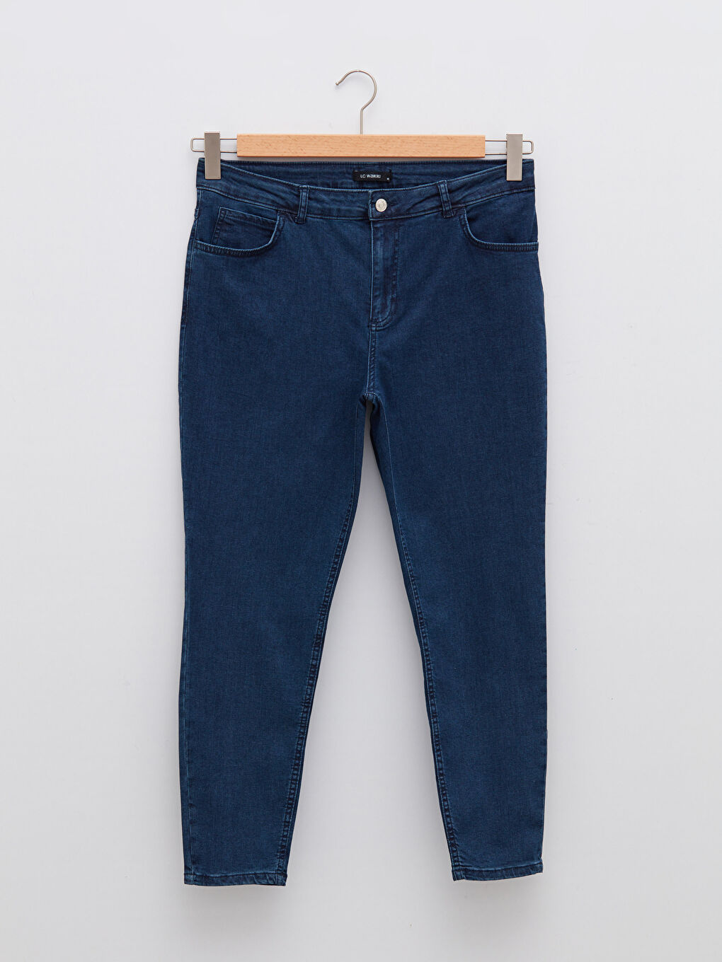 Large Size Normal Waist Mercury Skinny Fit Women's Rodeo Jean Pants with Pocket Detail-4