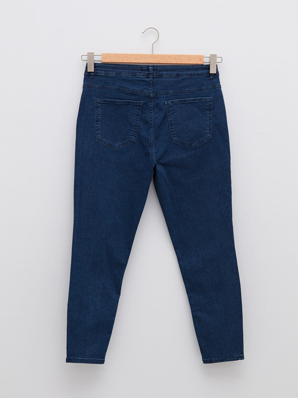 Large Size Normal Waist Mercury Skinny Fit Women's Rodeo Jean Pants with Pocket Detail-5