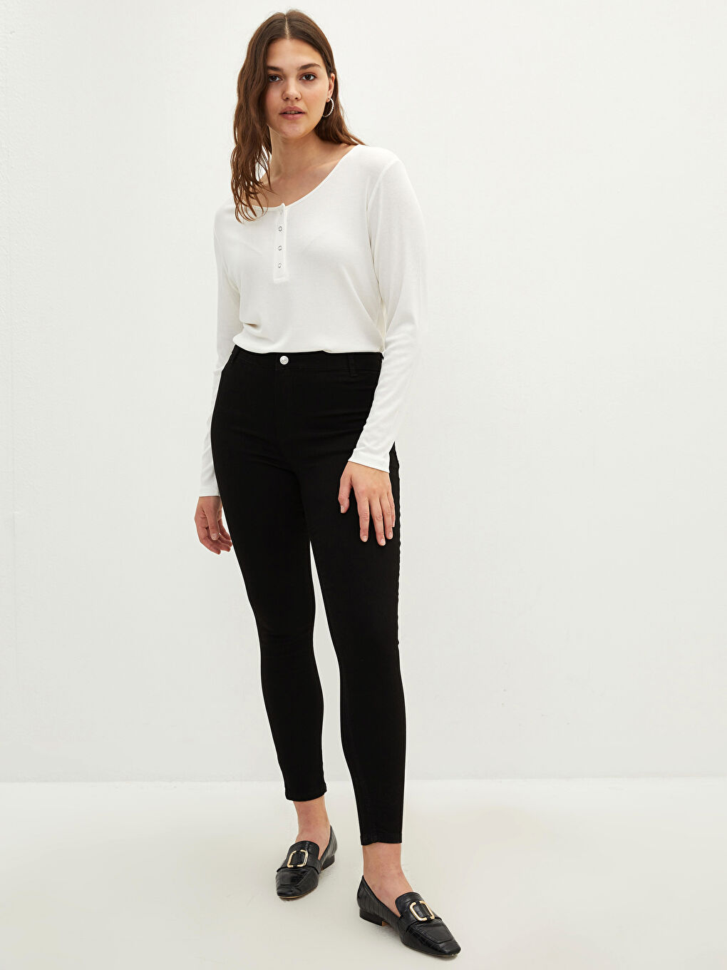 Plus Size Normal Waist Mercury Skinny Fit Rodeo Women's Jean Pants-1