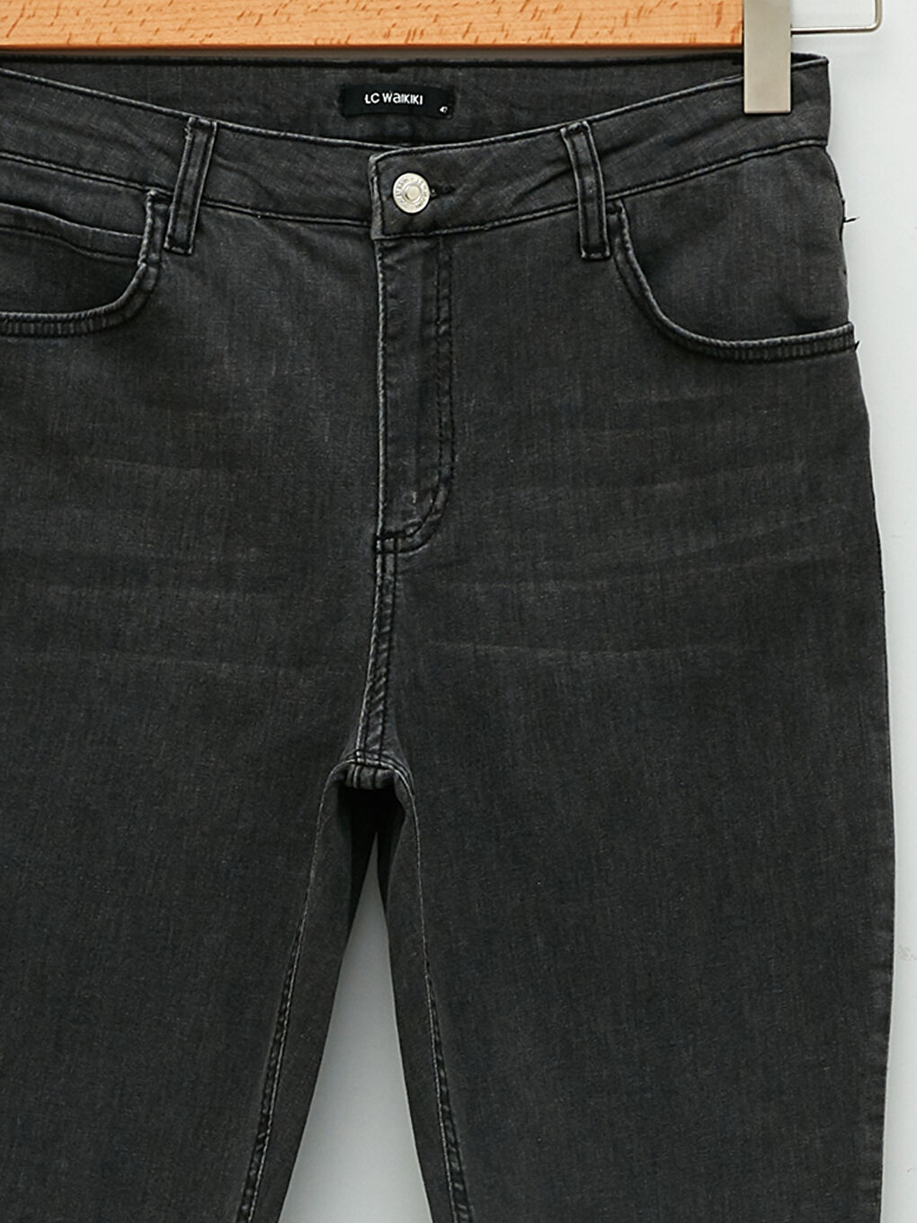 Gri Büyük Beden Mercury Skinny Fit Cep Detaylı Kadın Rodeo Jean Pantolon-7