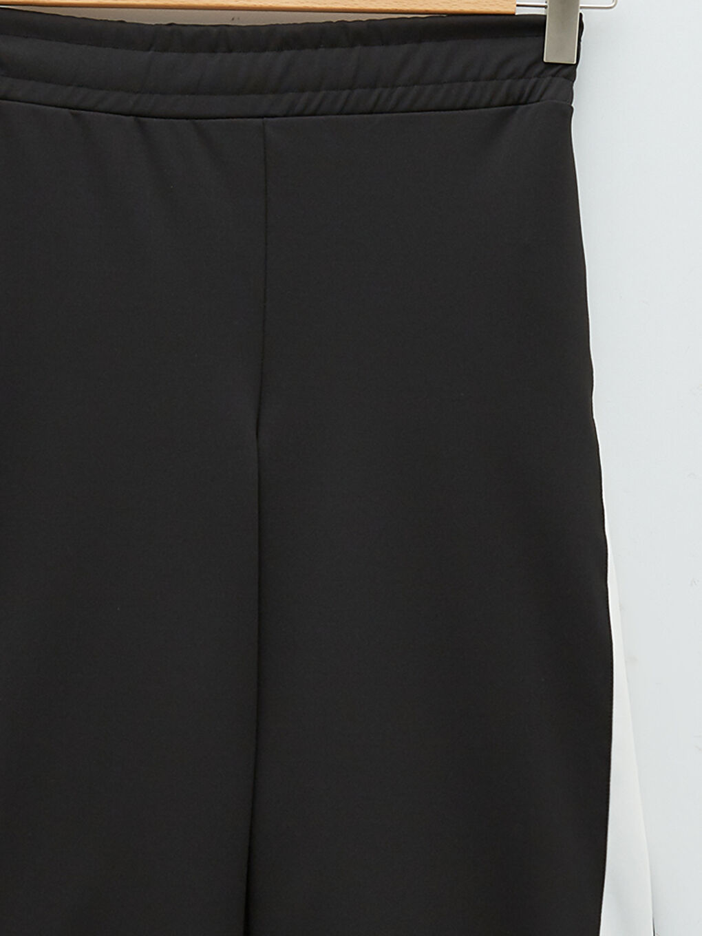 Elastic Waist Stripe Detailed Wide Leg Women's Sweatpants-7