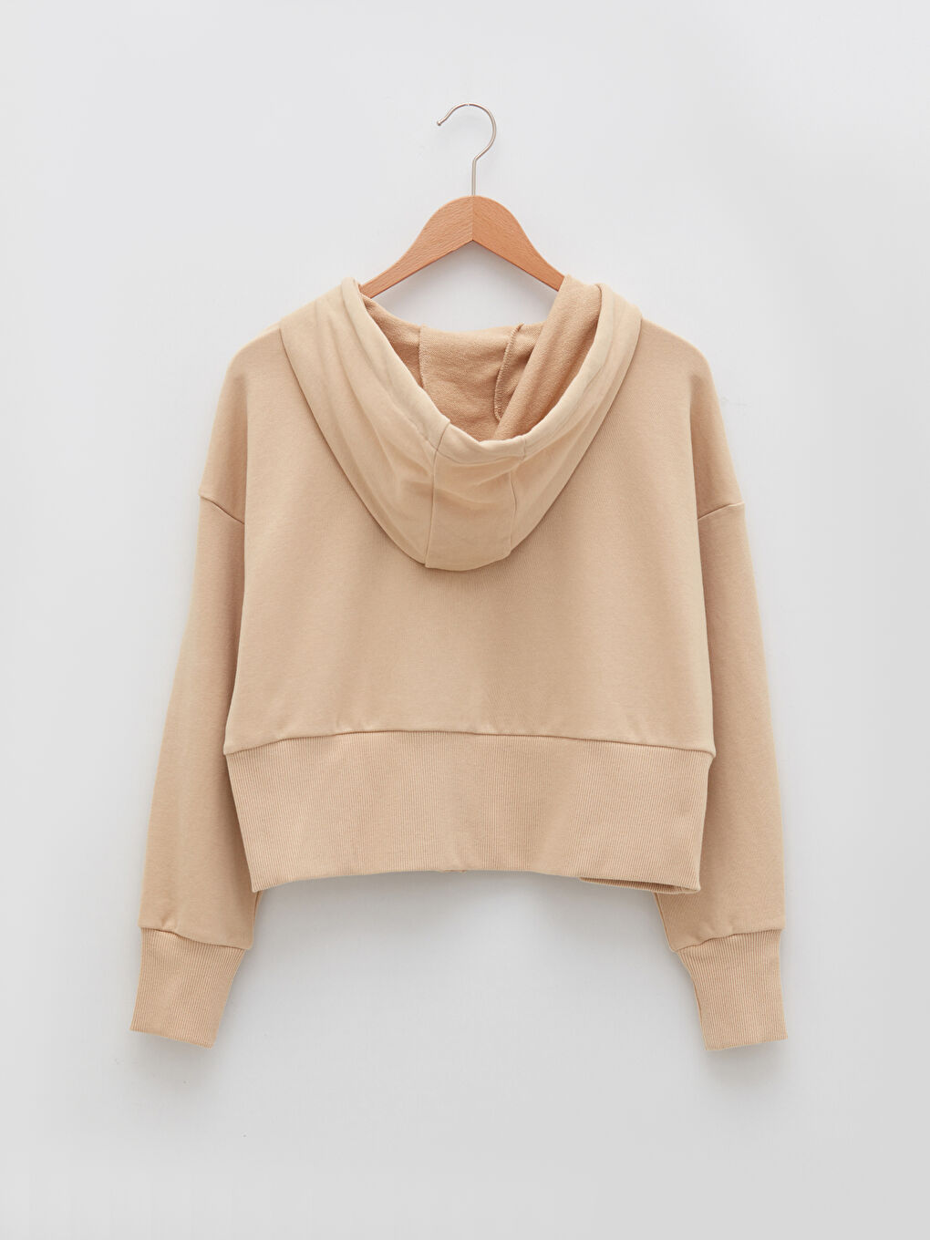 Hooded Collar Regular Long Sleeve Women's Sports Cardigan-6