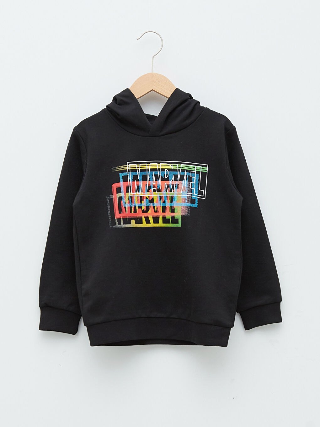 Hooded Marvel Printed Long Sleeve Boy Sweatshirt