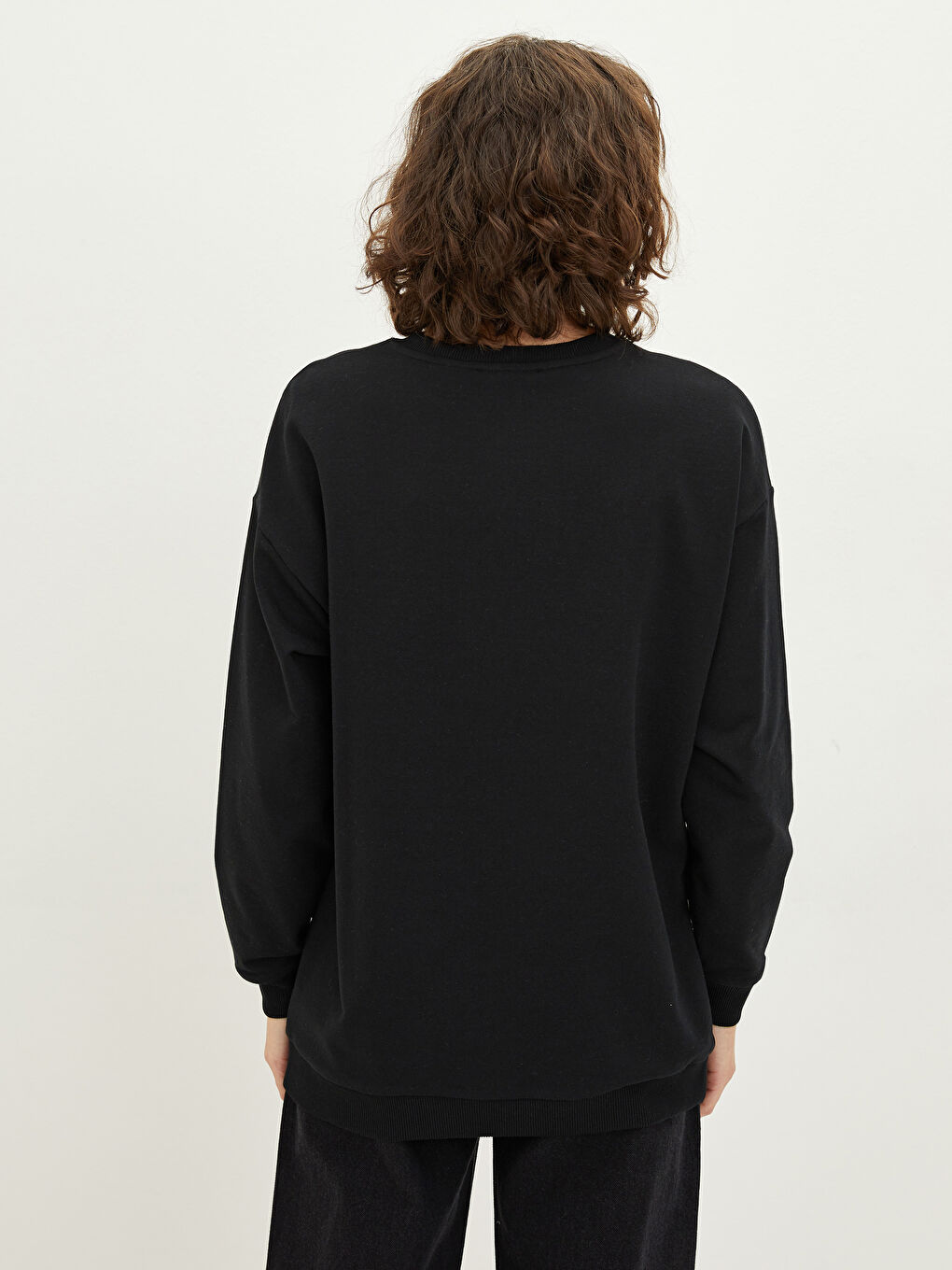 Crew Neck Space Jam Printed Long Sleeve Women's Sweatshirt -W1IC05Z8-RQN