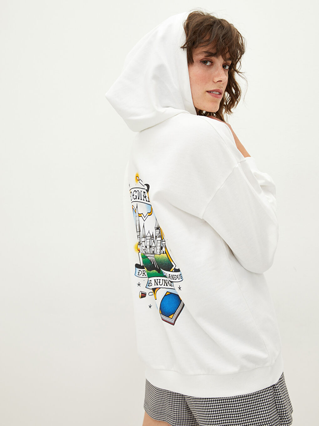 LCW Vision Hoodie Harry Potter Printed Long Sleeve Women's Sweatshirt -W1IC11Z8-R9J